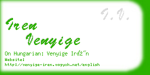 iren venyige business card